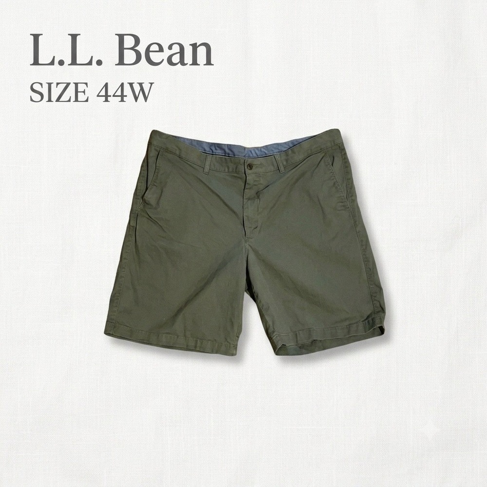 L.L.Bean Gorpcore Standard Fit Lakewashed Cotton Chino Shorts Men Size 44W